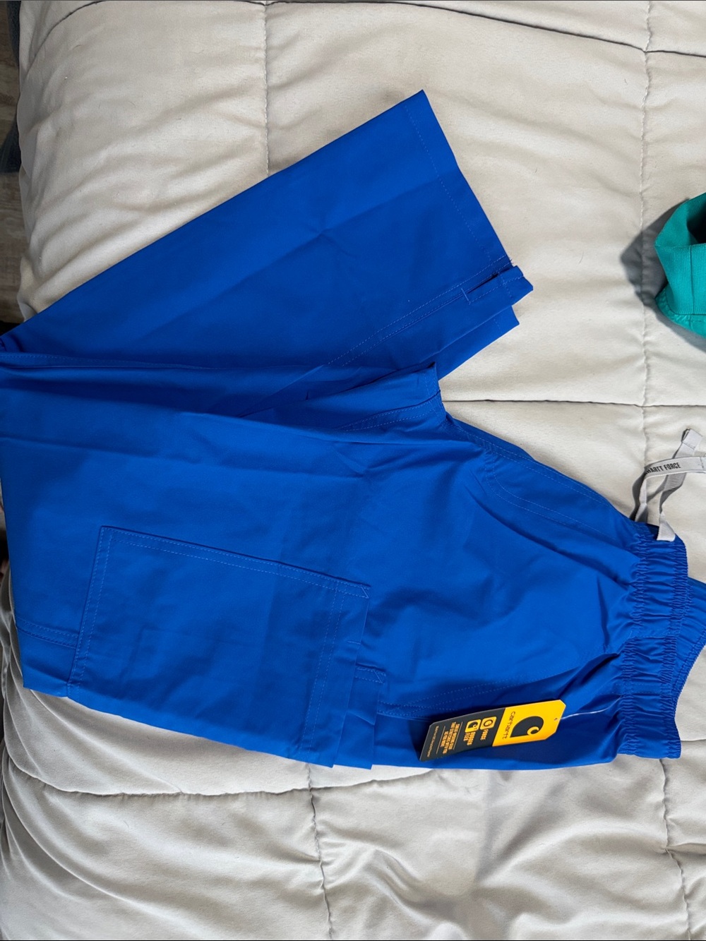Carhartt Royal Blue Elastic Waist-scrub  Pants